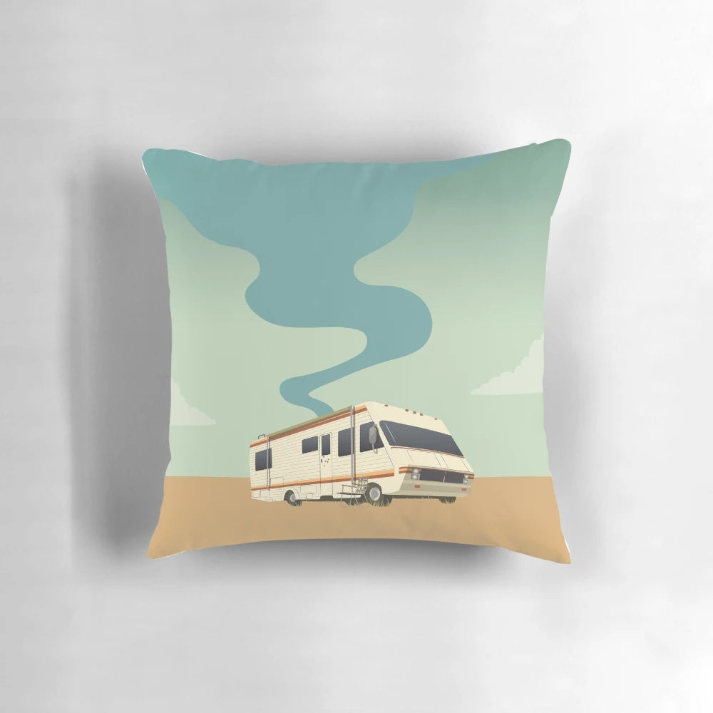Breaking Bad Crystal Ship RV Pillow featuring Walter White and Jesse Pinkman