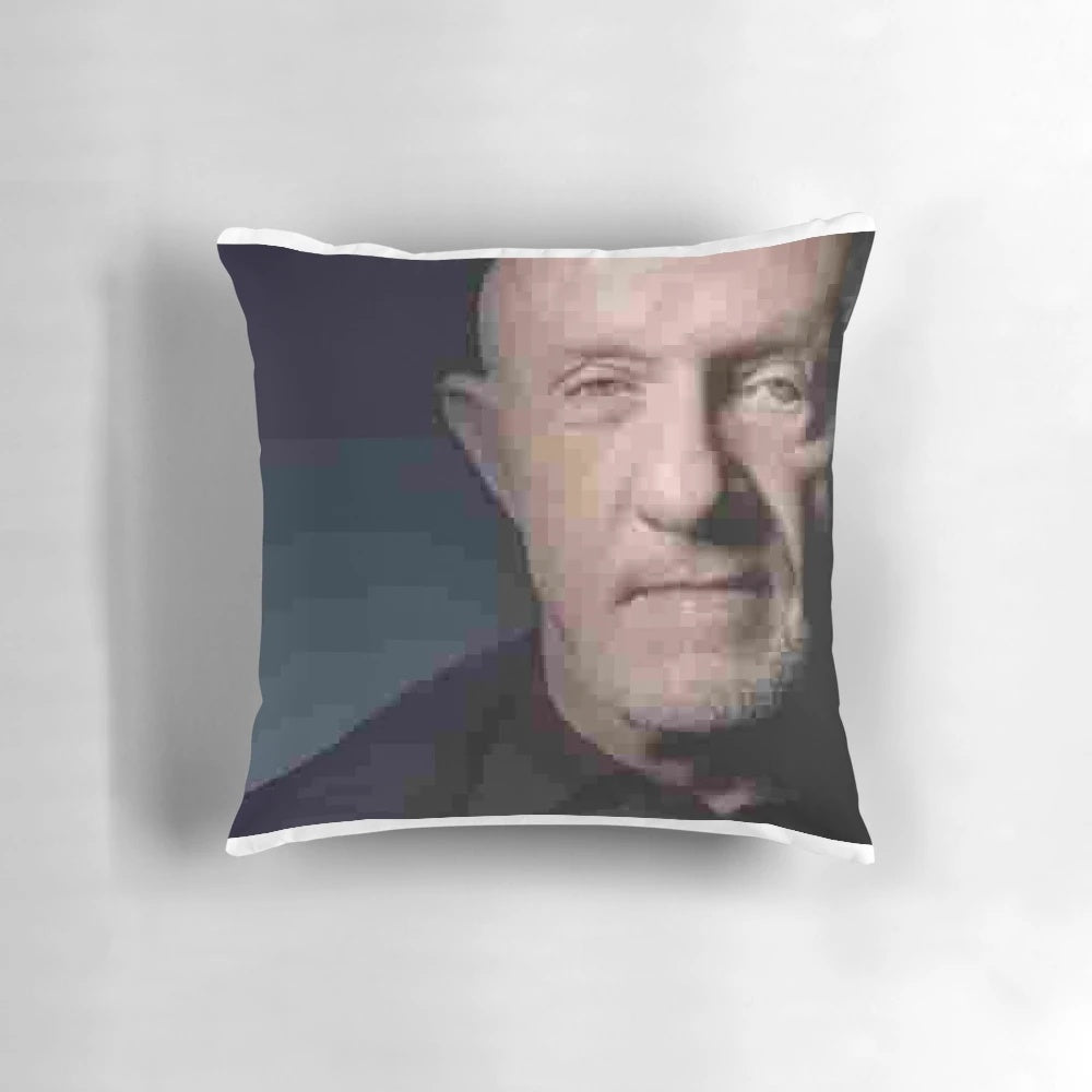 Breaking Bad inspired decorative pillow featuring characters from the popular TV series