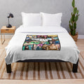 Breaking Bad inspired plush blanket with show's logo and imagery