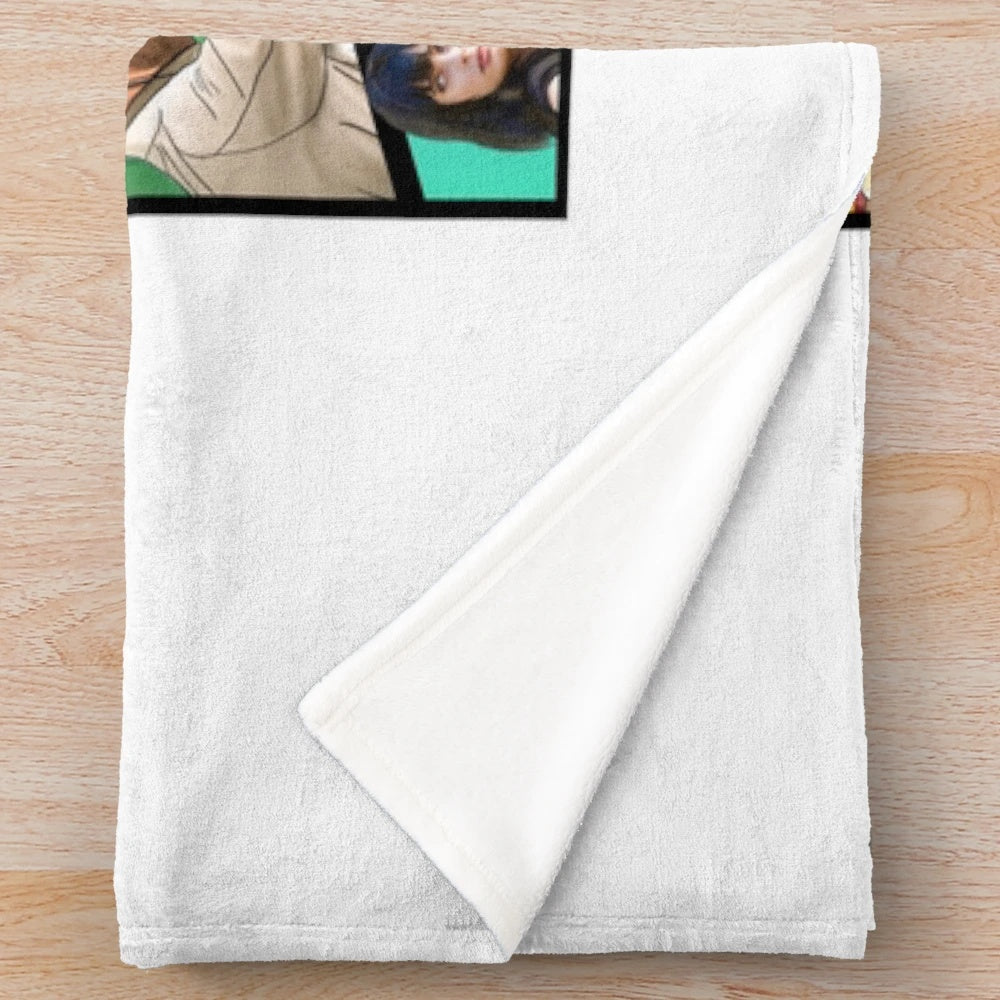 Breaking Bad inspired plush blanket with show's logo and imagery