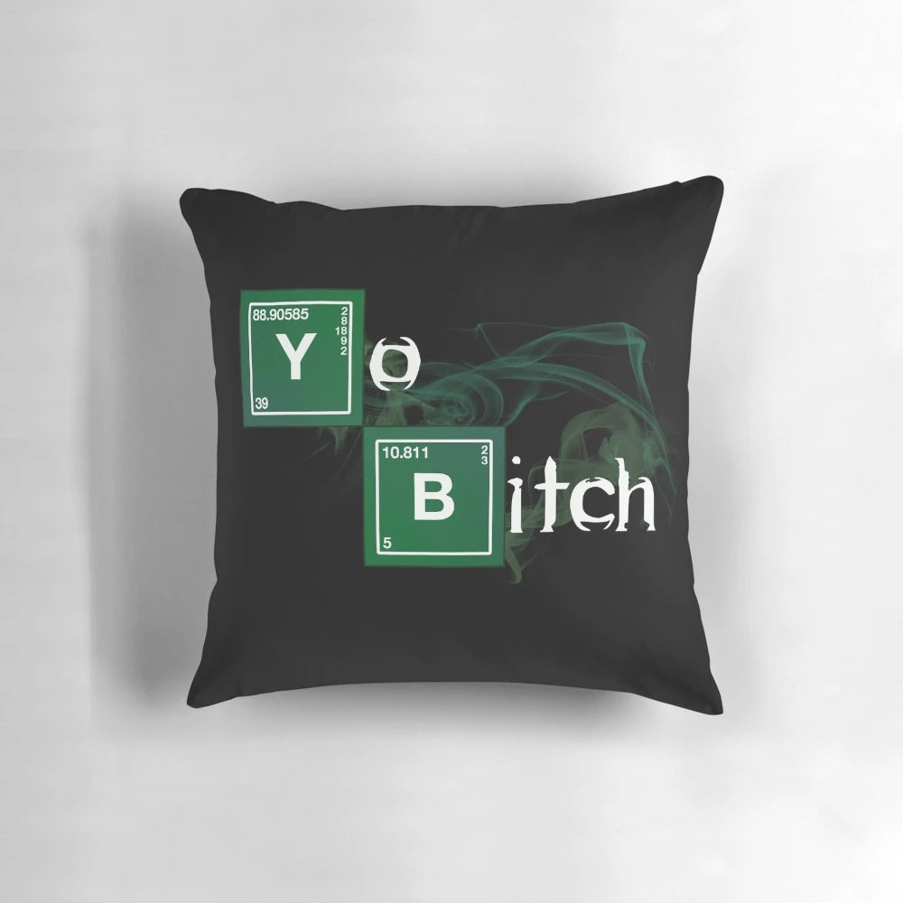 Breaking Bad 'Yo Bitch' Themed Pillow - Comfortable and Humorous TV Show Merchandise