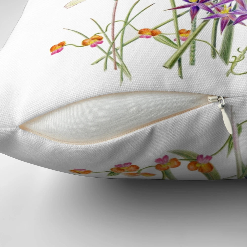 Vibrant pillow featuring a stunning array of Australian wildflowers native to Western Australia.