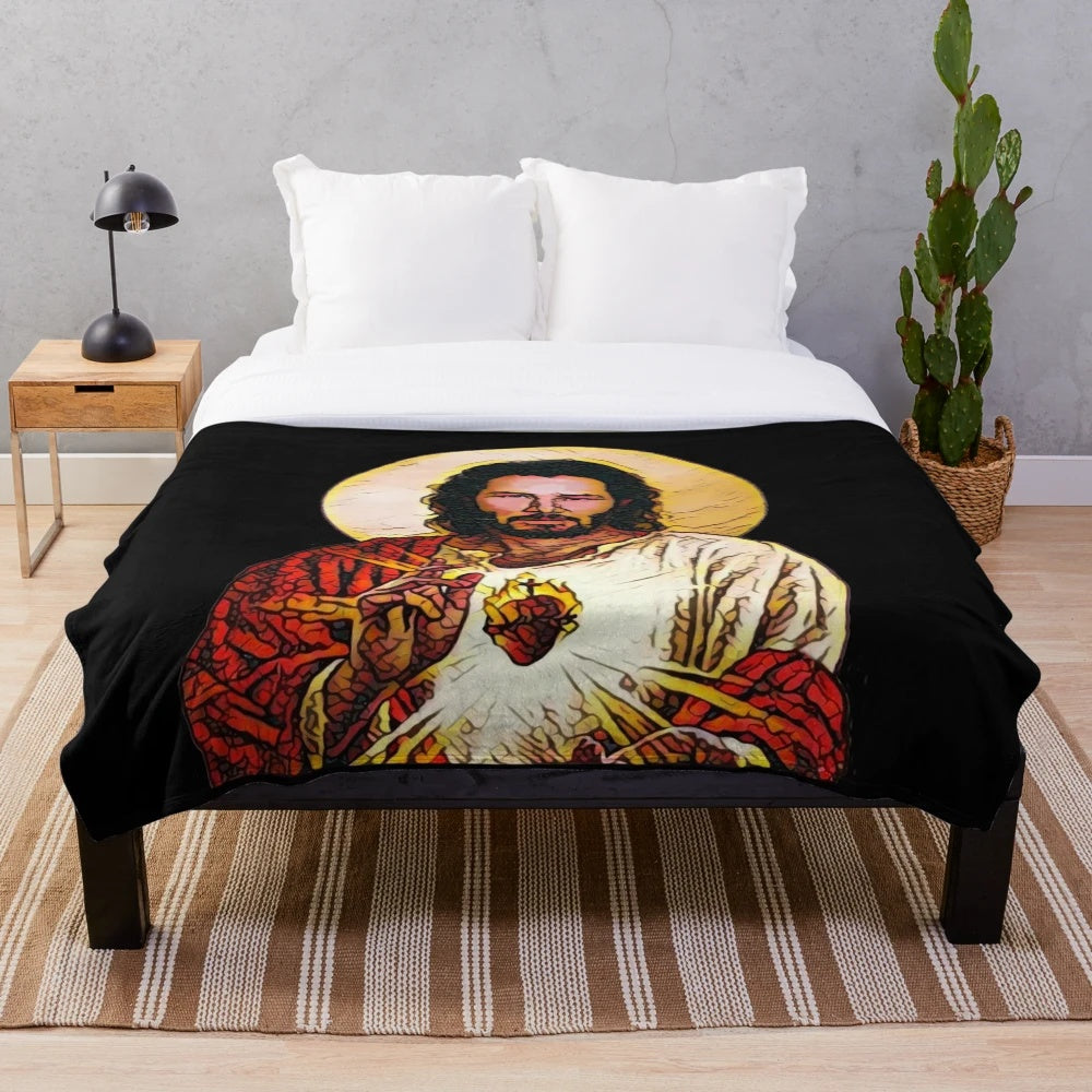 Keanu Reeves inspired plush blanket