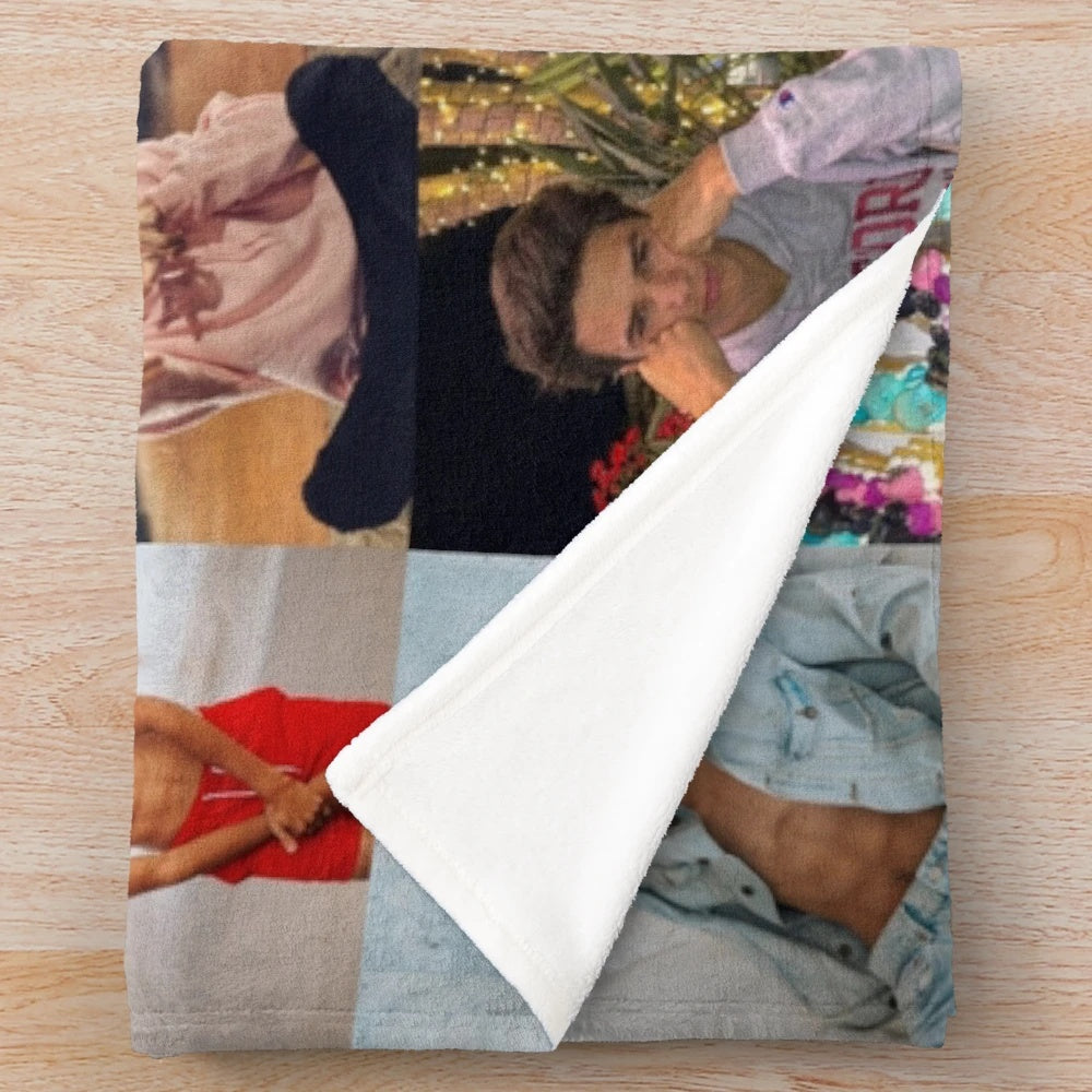Brent Rivera-inspired plush blanket with soft, cozy design