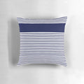 Breton-style striped sailor pillow with triskel and gwenn ha du designs