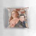 Bridgerton series inspired Penelope and Colin couple decorative pillow