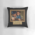 Bridgerton-inspired pillow featuring a quote from the Netflix series, The Viscount Who Loved Me.
