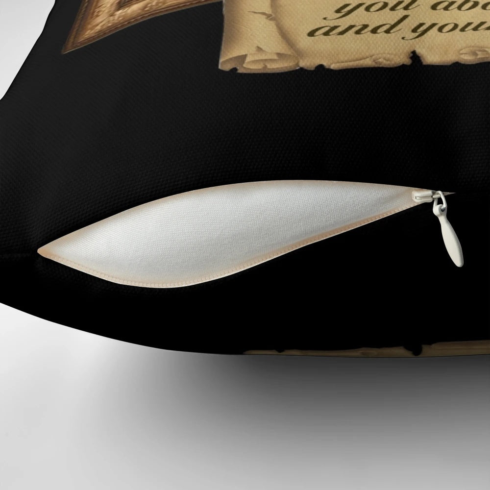 Bridgerton-inspired pillow featuring a quote from the Netflix series, The Viscount Who Loved Me.