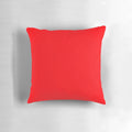 Bright fluorescent neon red pillow with a vibrant, vivid lighting effect