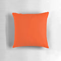Bright fluorescent orange neon throw pillow with a bold and vibrant design, perfect for modern home decor.