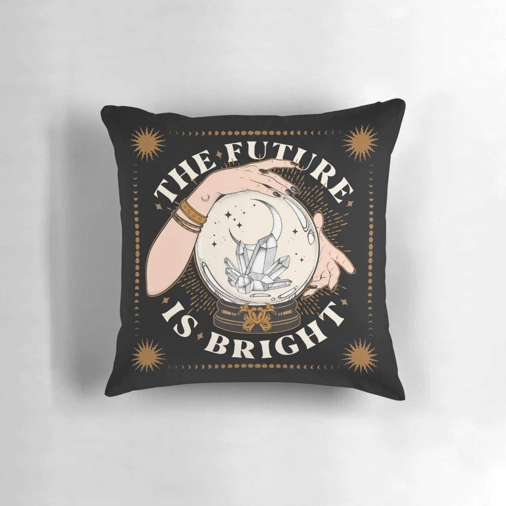 Bright Future Celestial Pillow with Inspiring Quotes about the Bright Future