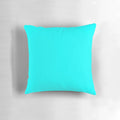 Bright neon aqua blue decorative throw pillow for home decor