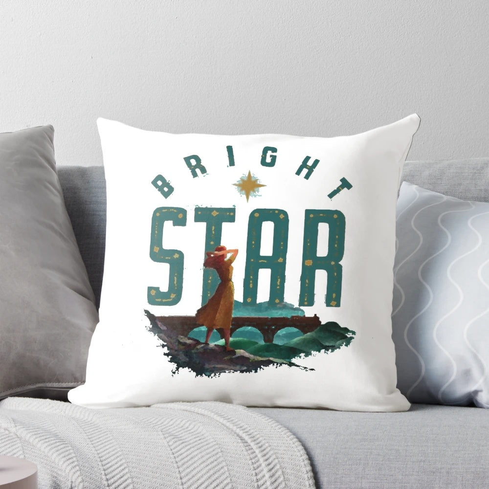 Bright Star Musical Theater Decorative Pillow with Broadway Musical Logo