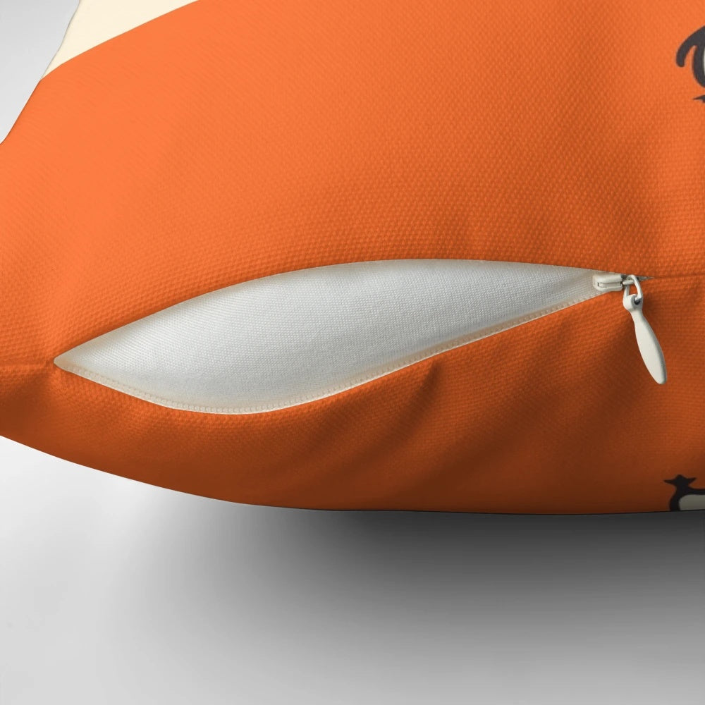 Pillow featuring the iconic book cover art of Graham Greene's "Brighton Rock" from the Penguin Classics collection