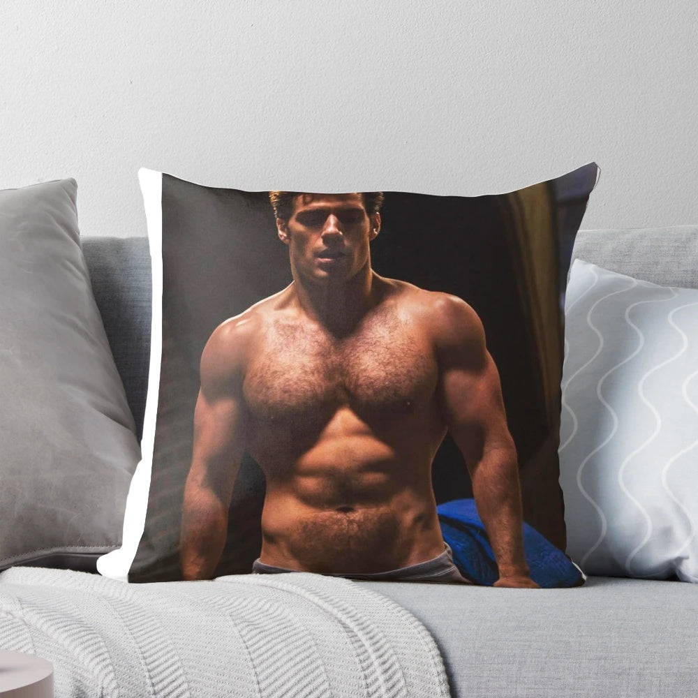 Henry Cavill Pillow - Plush, Comfortable Home Accessory for Superman Fans