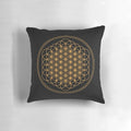 Decorative pillow featuring the Flower of Life geometric pattern, inspired by the album "Sempiternal" by the metal band Bring Me The Horizon.