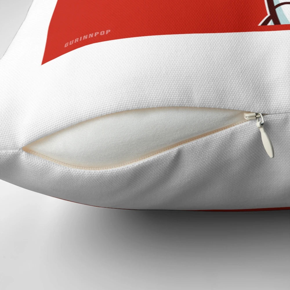 Jenny Wakeman, the teen robot from the Nicktoons series My Life as a Teenage Robot, featured on a soft, comfortable pillow