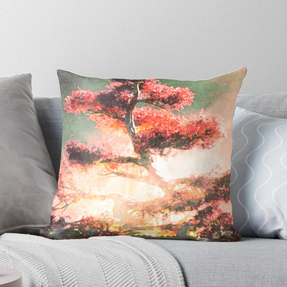 Ellcrys Pillow featuring a stunning fantasy landscape from The Shannara Chronicles