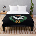 British Army Air Corps Inspired Plush Blanket with Military Emblem