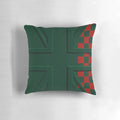 British racing green Mini Cooper 3D Union Jack flag pillow