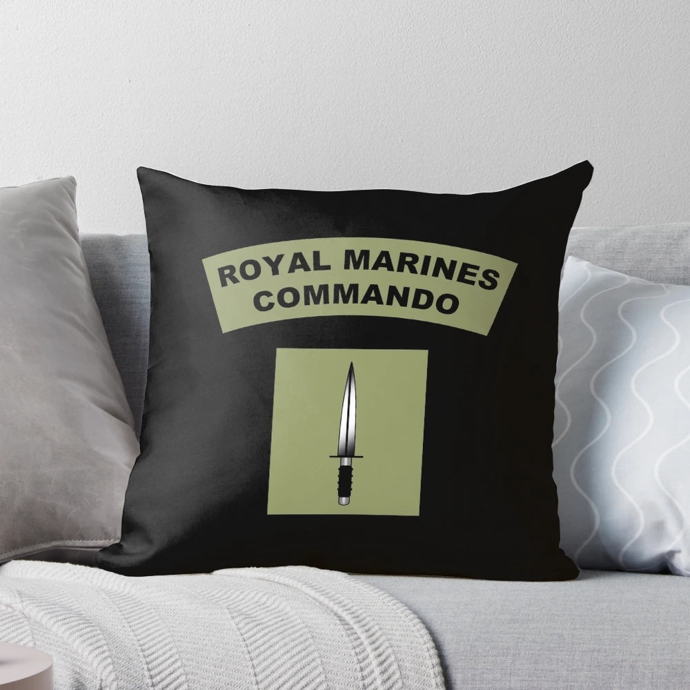 British Royal Marines Commando Patch Pillow