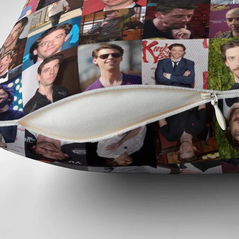 Christian Borle Collage Pillow with Broadway Themed Designs