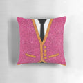 A pink and glittery pillow inspired by the hit Broadway musical "The Book of Mormon"
