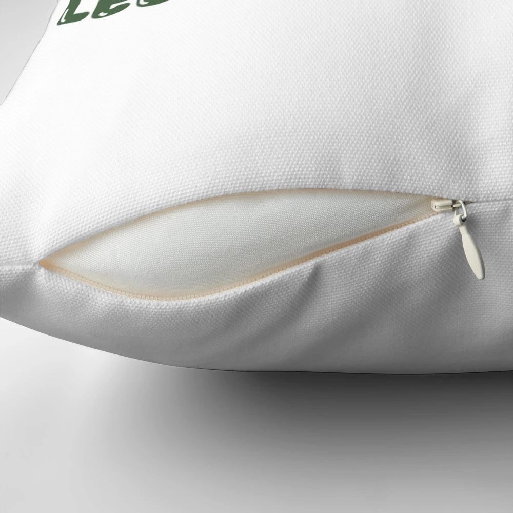 Let's Broc About It" pillow featuring a cute broccoli design, perfect for adding a touch of humor to your home decor.