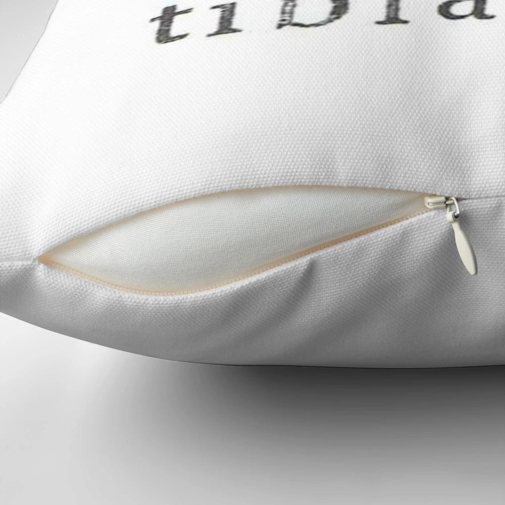 An image of a pillow with a graphic of a tibia bone and the text "It's Going Tibia Okay".