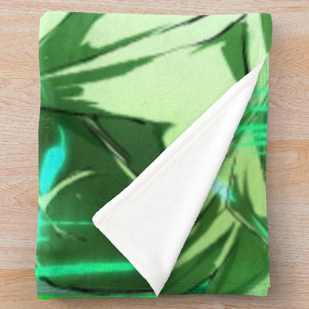 Broly Inspired Plush Blanket - Dragon Ball Themed Soft Throw