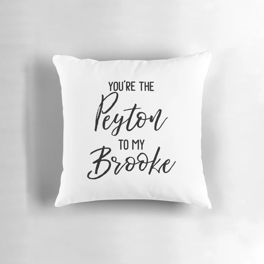 One Tree Hill-inspired pillow featuring Brooke Davis and Peyton Sawyer