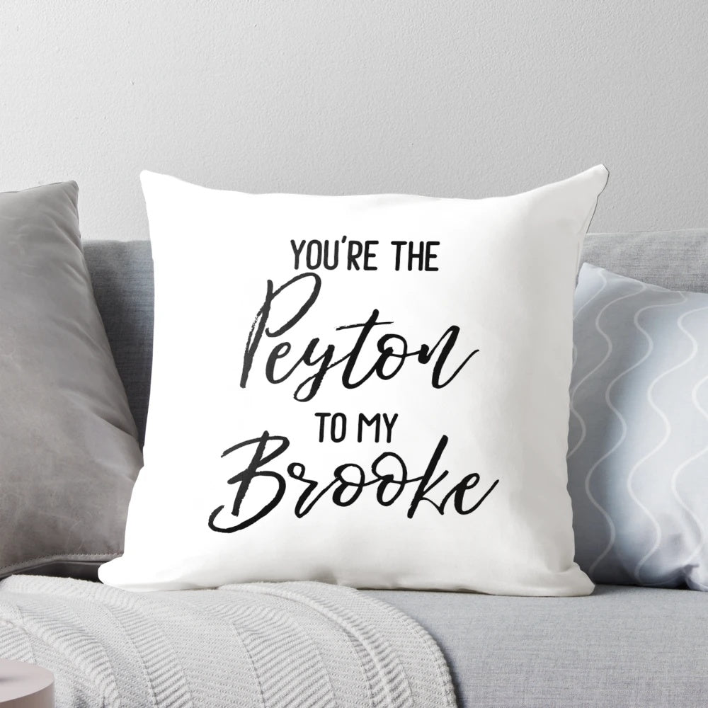 One Tree Hill-inspired pillow featuring Brooke Davis and Peyton Sawyer