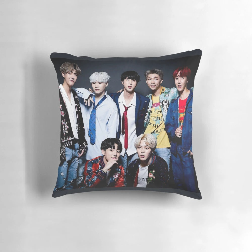 BTS-inspired army pillow with a vibrant design