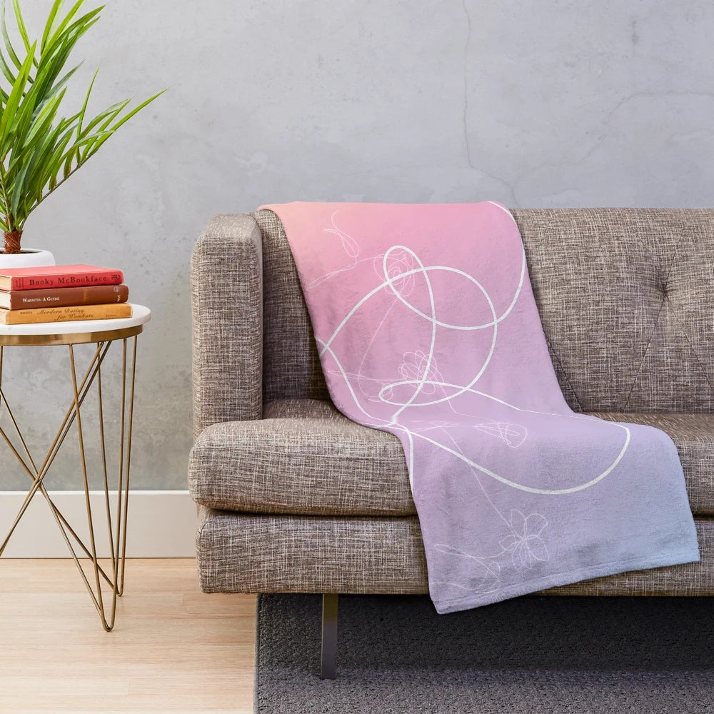 BTS Love Yourself Plush Blanket for K-pop Fans