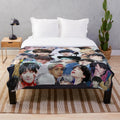 BTS-Inspired Plush Blanket with Collage of Members