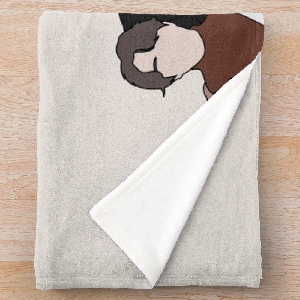 BTS-inspired plush blanket featuring the members