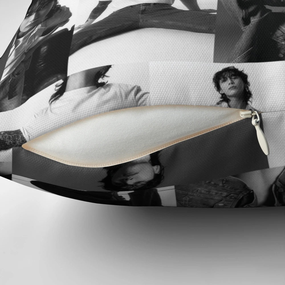 BTS Jungkook collage pillow featuring the popular K-pop group member