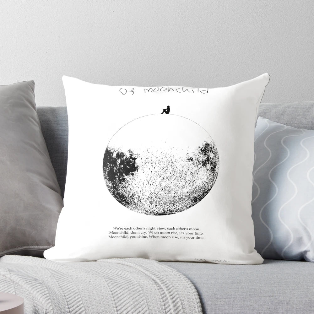 BTS RM Mono. Moonchild Lyrics Pillow - Comfort and Inspiration