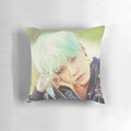 BTS Suga-inspired pillow cover featuring the band member's name and image.