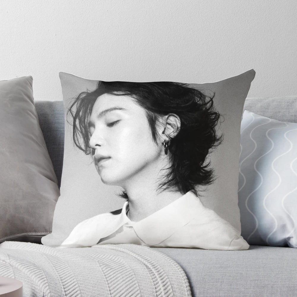 BTS Suga Pillow featuring the talented rapper from the popular K-pop group Bangtan Boys