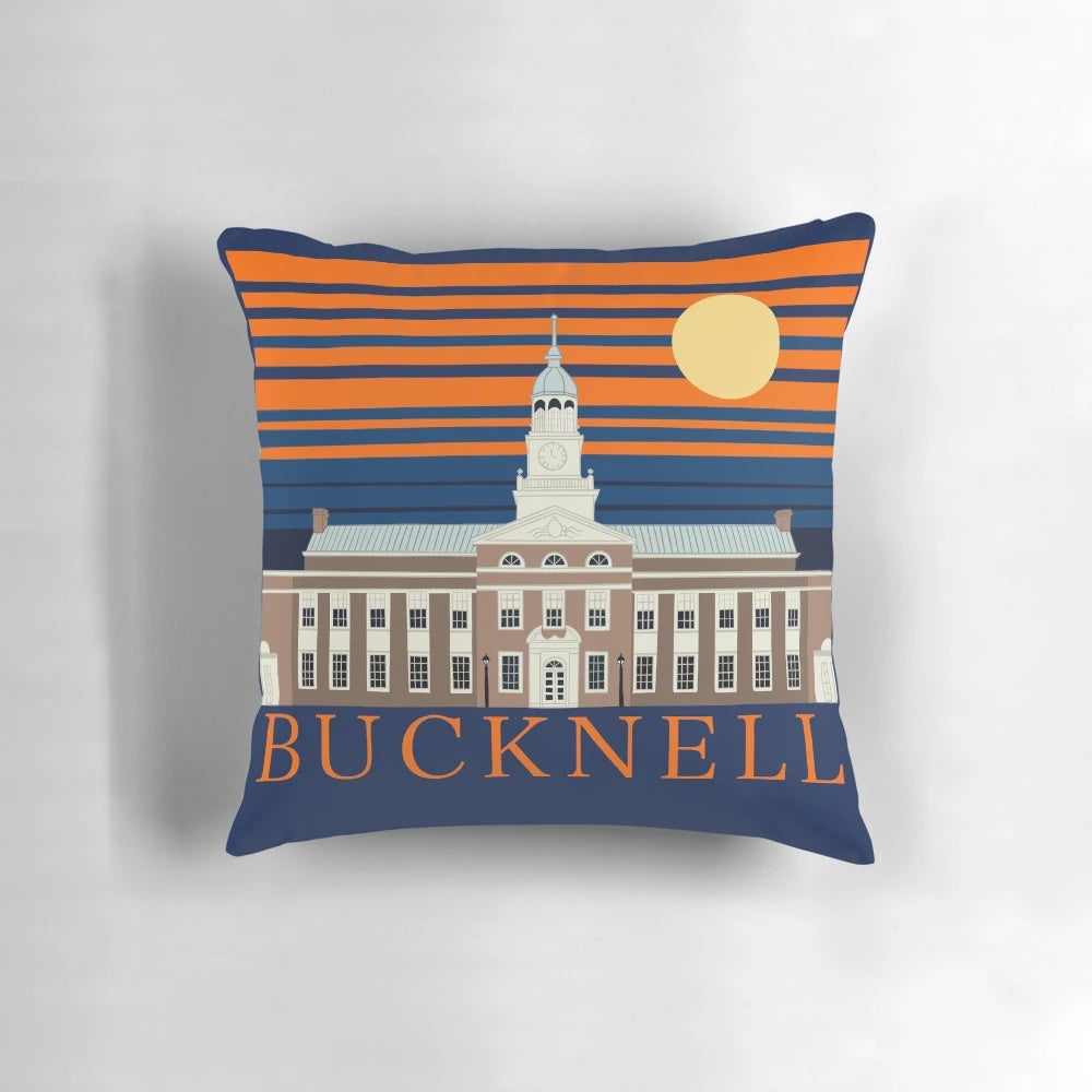 Bucknell University Bison Sunset Throw Pillow