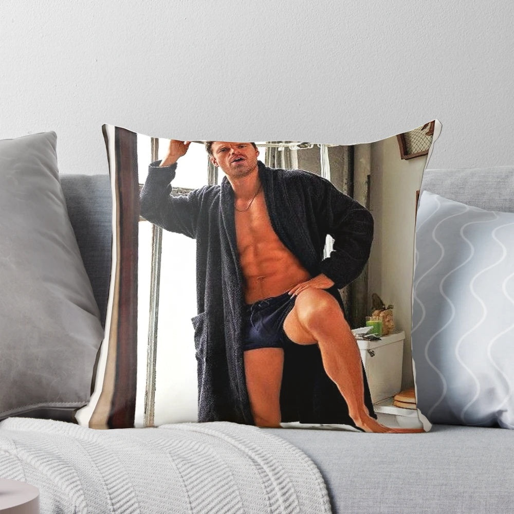 Sebastian Stan as Bucky Barnes in the Marvel Cinematic Universe featured on an ice bath pillow