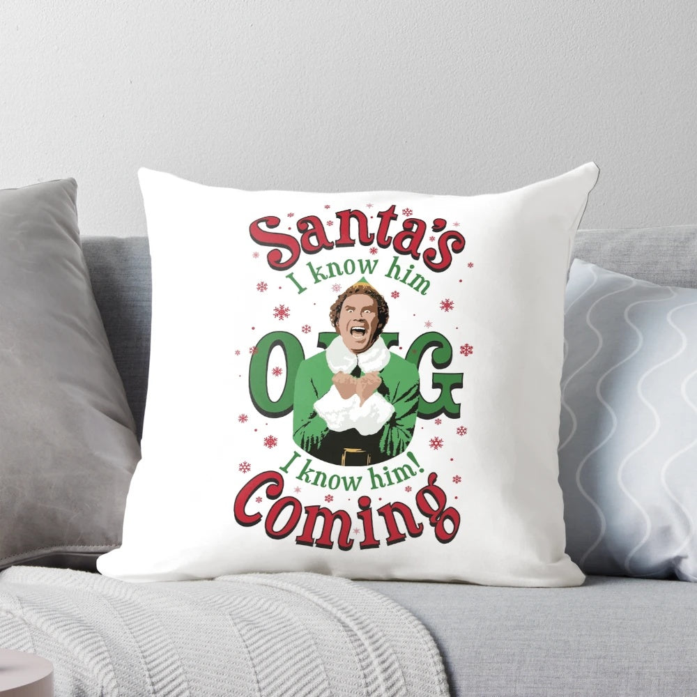 Soft and Cozy Buddy the Elf Christmas Elf Plush Pillow