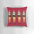 Buddy the Elf "I Know Him" Christmas Pillow with Santa and Candy Canes