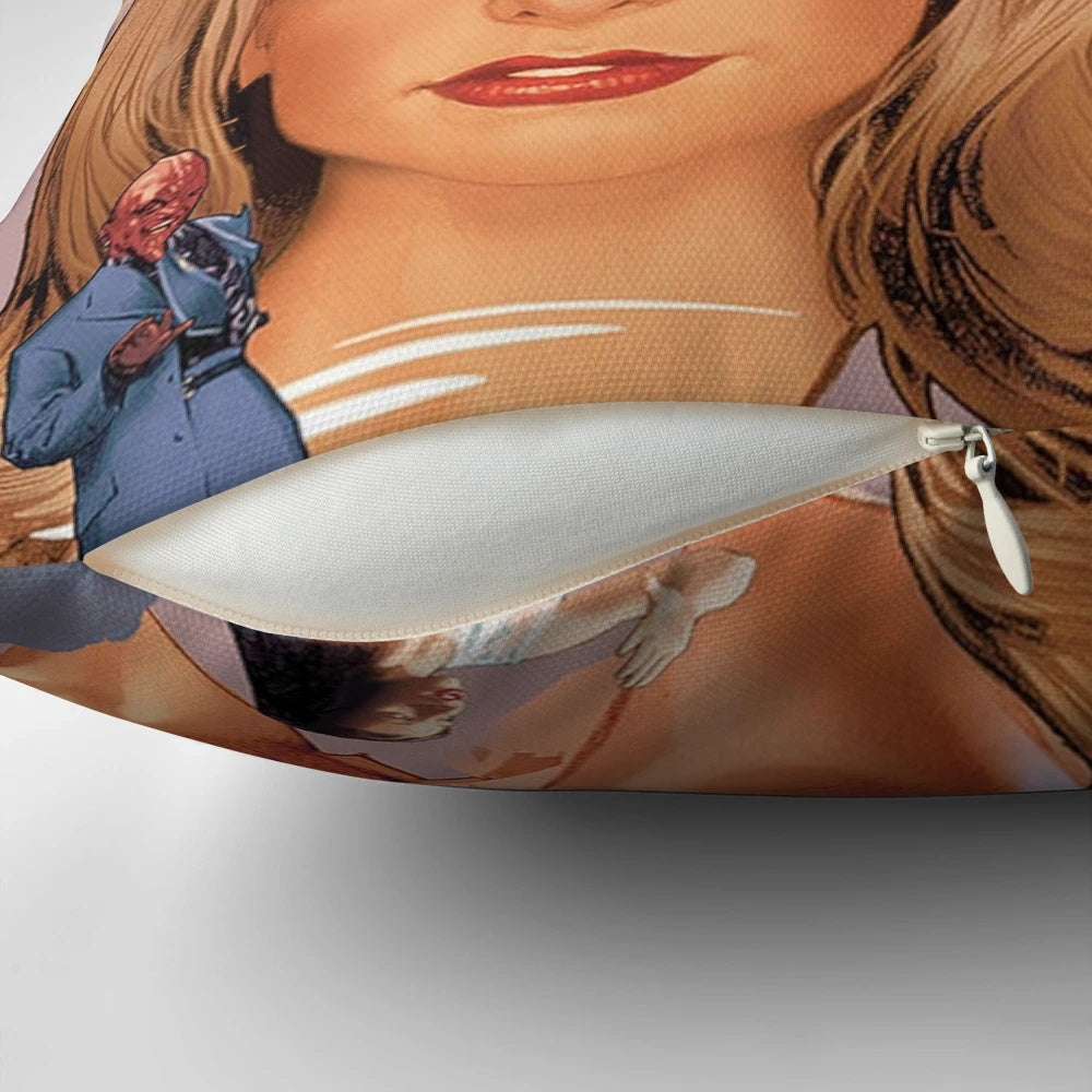 Buffy-inspired "Once More with Feeling" themed pillow featuring characters from the popular supernatural TV show