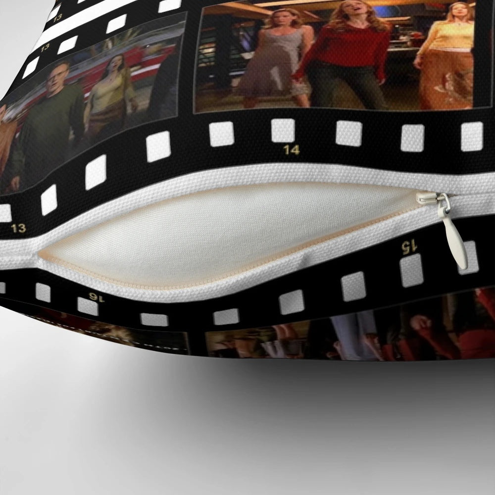 Soft, comfortable Buffy Once More With Feeling pillow featuring iconic imagery from the beloved TV series.