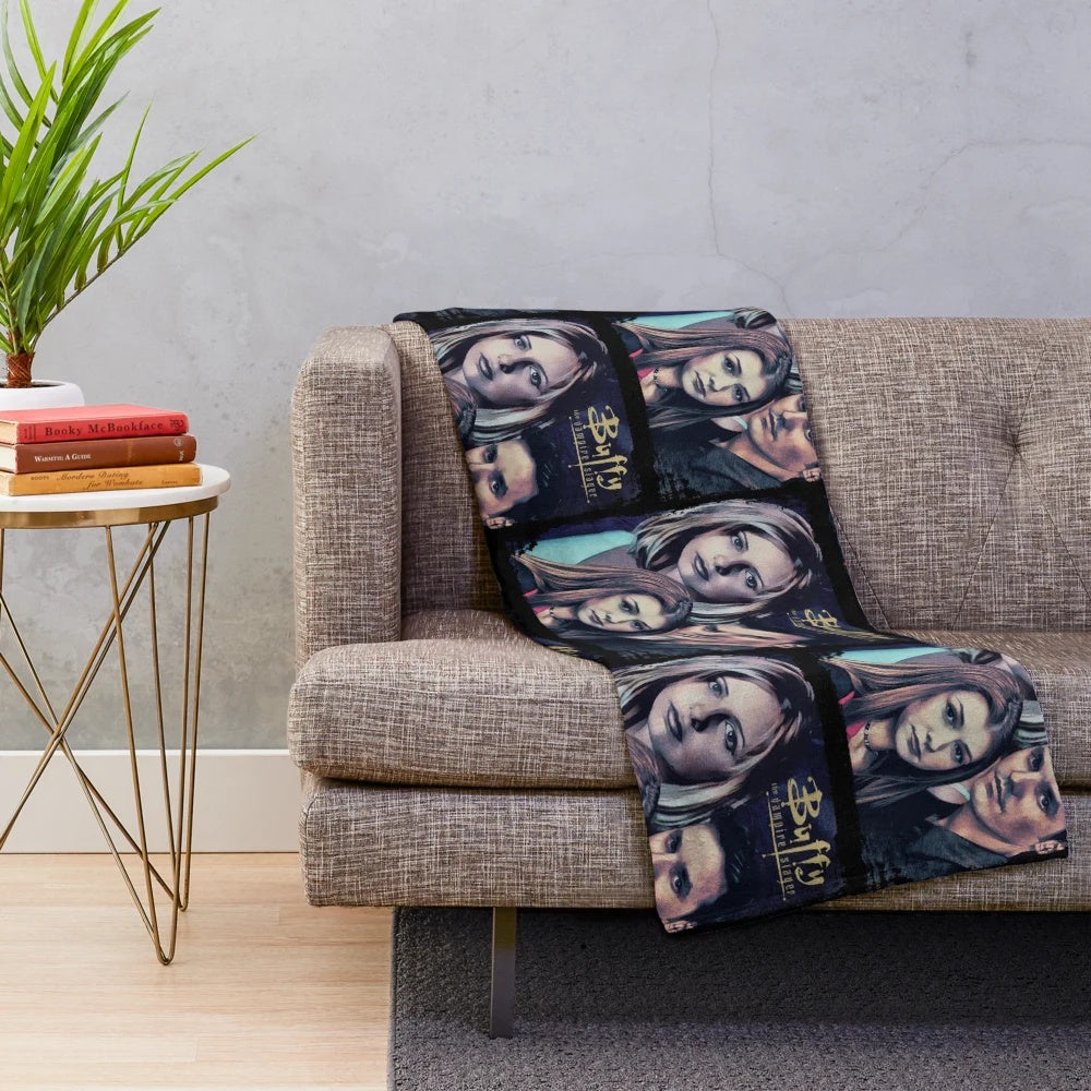 Buffy the Vampire Slayer inspired plush blanket