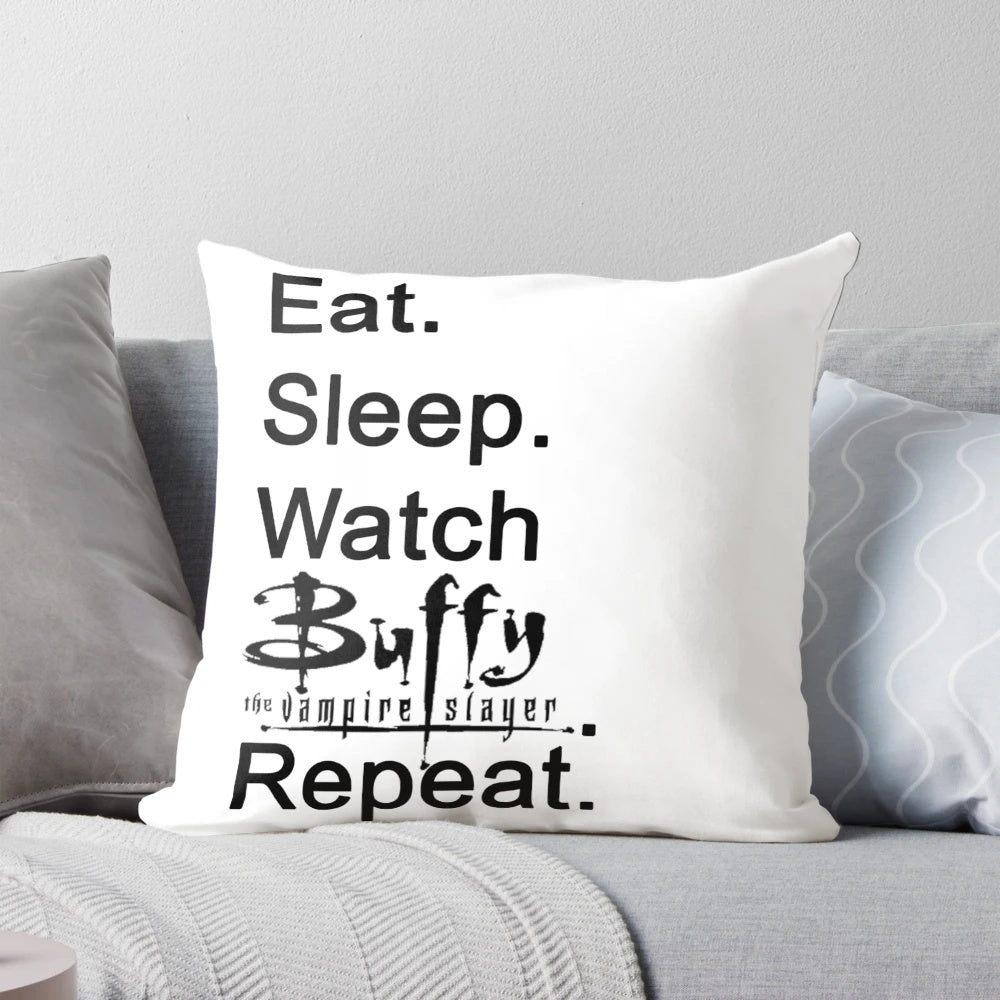 Buffy the Vampire Slayer pillow featuring characters from the popular TV show