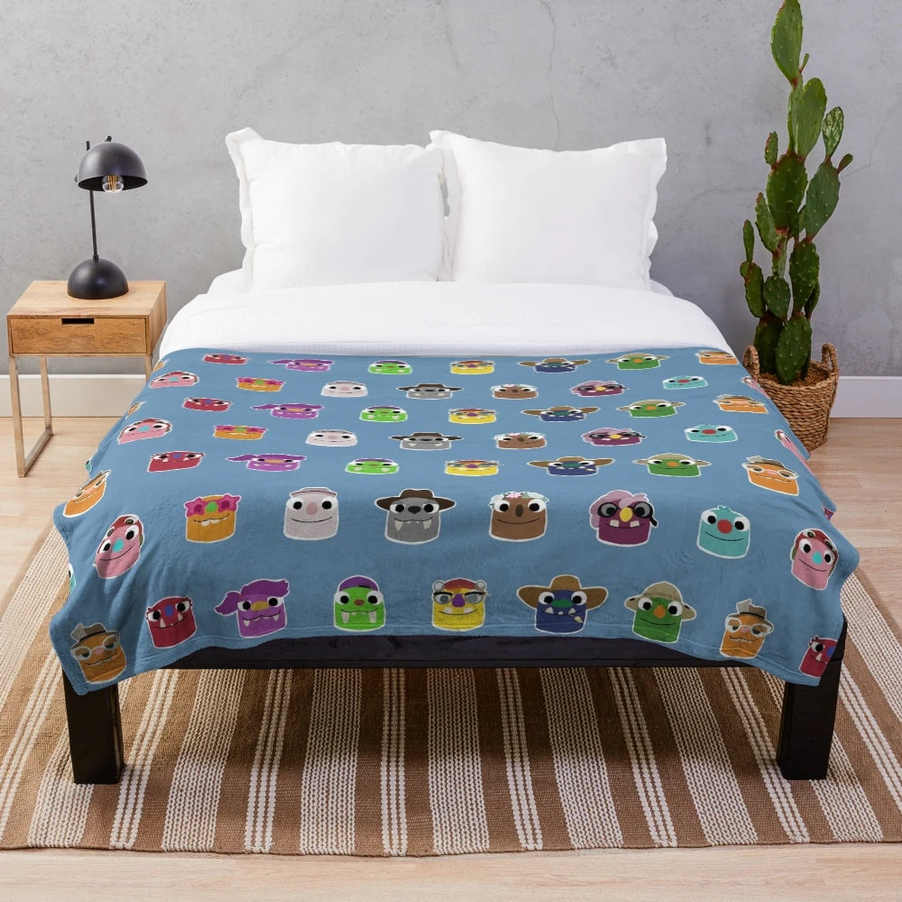 Bugsnax Grumpuses Plush Blanket