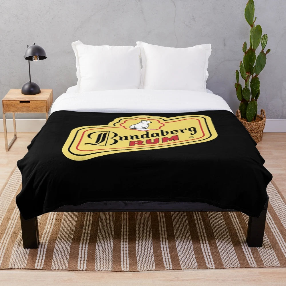Bundaberg Rum Logo Inspired Plush Blanket